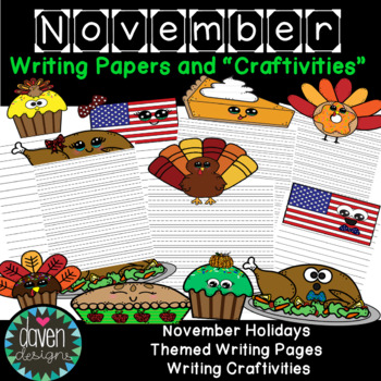 November Writing Craftivity by Daven Designs | TPT
