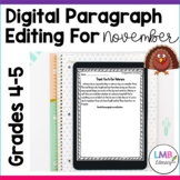 November Writing: Digital Daily Paragraph Editing Google C