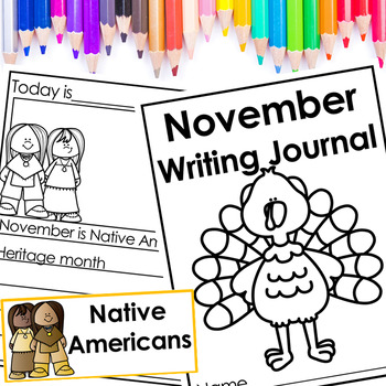 November Writing Journal by Jane Loretz | Teachers Pay Teachers
