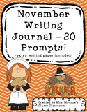 November Writing Journal - 20 Prompts!