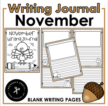 November Writing Journal by Natasha's Crafts - Crafty Teacher Link