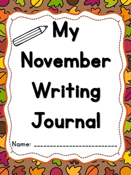 November Writing Journal by Creating with Kinders | TPT