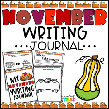 Preview of November Writing Journal