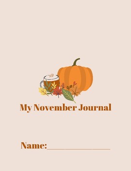 Preview of November Writing Journal Cover