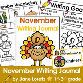 November writing prompts, Daily writing journal, 1st grade