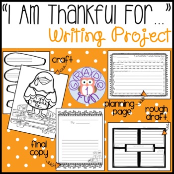 Preview of November Writing Project | Thankful