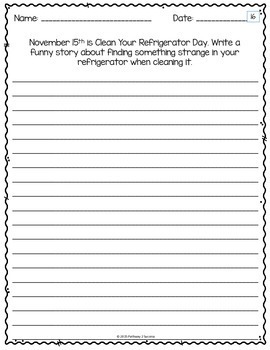 November Writing Prompts by Pathway 2 Success | Teachers Pay Teachers