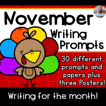November/Thanksgiving Writing Prompts *30 prompts!* by Ford and Firsties