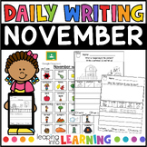 November Kindergarten Writing Prompts | Fall Journal Promp