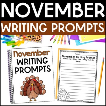 November Writing Prompts by My Kinder Universe | TPT