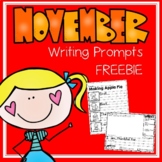 November Writing Prompts FREEBIE