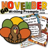 November Writing Prompts, Fall Writing Prompts 
