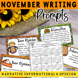 Graphic Organizers for Writing: November Writing Prompts a
