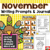 November Writing: Prompts, Journal, & Calendar