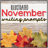 November Photo Writing Prompt Task Cards | Digital Writing