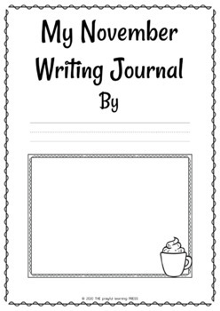 November Writing Prompts - PRINT & LEARN - no prep journal prompts