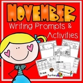 No Prep November Writing Prompts