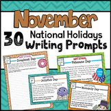 November Writing Prompts for November National Days / Holi