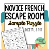Novice French Escape Room Free Sample Puzzle