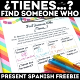Novice Spanish Back to School Ice Breakers Find Someone Wh