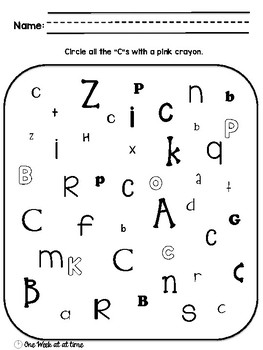 Now I Can Spot My ABC's (No-prep letter activities) by One Week at a Time