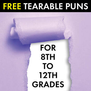 Preview of Now, That’s Punny! FREE Tearable Pun Sheets, 101 Puns, Bulletin Board Decor