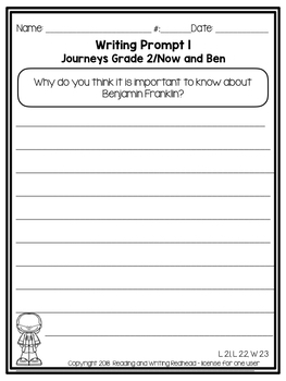 Now and Ben Journeys Second Grade Week 30 by Reading and Writing Redhead