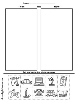 Now And Then Worksheet Kindergarten