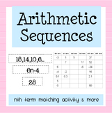 Nth Term of Arithmetic Sequences: Matching Activity & More