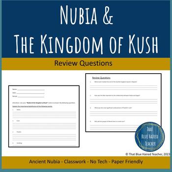 Preview of Nubia & The Kingdom of Kush Review Questions