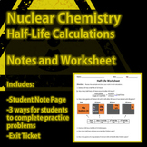 Nuclear Chemistry - Half-Life Activity and Worksheet