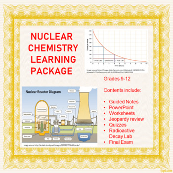 Preview of Nuclear Chemistry Learning Package (Distance Learning)