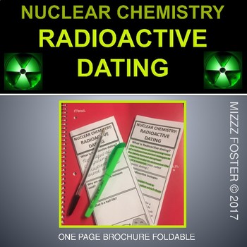 Preview of Nuclear Chemistry: Radioactive Dating Brochure Notes for INB