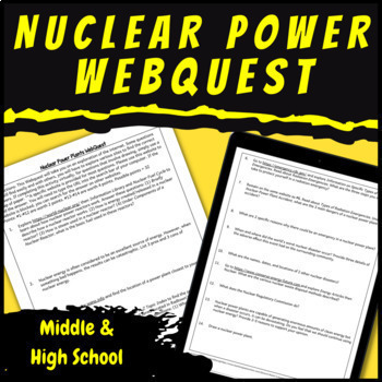 Preview of Nuclear Energy Activity a Research WebQuest