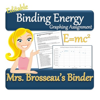 Preview of Nuclear Energy: Binding Energy Graphing Assignment [EDITABLE]