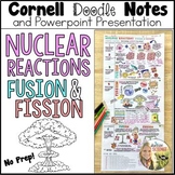 Nuclear Fission and Fusion Reactions Doodle Notes