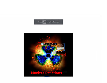 Preview of Nuclear Reactions (Fission vs Fusion) Prezi Outline