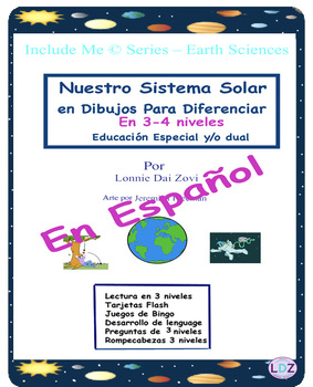 Preview of Nuestro Sistema Solar (Simplificada) en dibujos para estudiantes de ed. especial