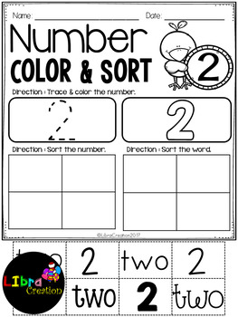 Number 0 - 20 Color & Sort by Sue Kayobie | Teachers Pay Teachers