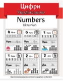 Number 1-10 Ukrainian (Posters and Worksheets)