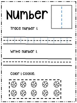 math preschool number 1 trace and write printable worksheet by shine earlyed