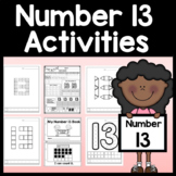 Number 13 Mini Bundle {Number 13 Worksheet and Number 13 A
