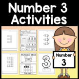 Number 3 Mini Bundle {Number 3 Worksheet and Number 3 Activities}