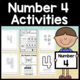 Number 4 Mini Bundle {Number 4 Worksheet and Number 4 Activities}