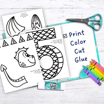 5 Free Printable Paint By Numbers - Let's Craft Instead