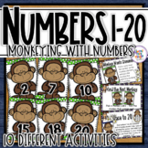 Number Activities 1-20 - matching, number order, 1 to 1 co