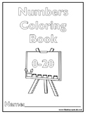 Number Activity Book 0 to 20: Coloring Book for PreK, Pres