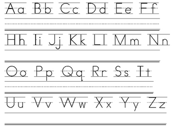 Number & Alphabet Writing by Plain and Simple | Teachers Pay Teachers