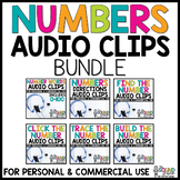Number Audio Clips - Sound Files for Digital Resources BUNDLE