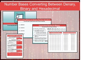 Preview of Number Bases - Converting Denary, Binary and Hexadecimal Pack